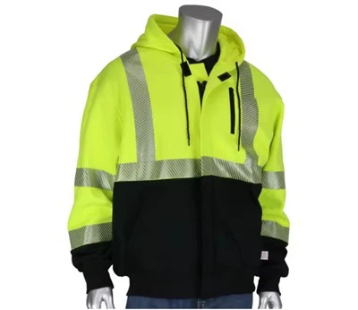 Hi-viz Hoodie-Arbeitsjacke