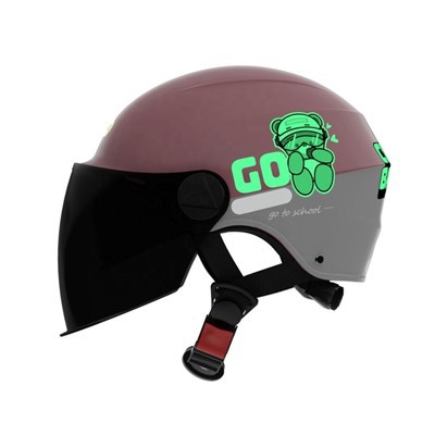 Halbgesichts-Motorradhelm für Kinder