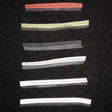 Silber reflektierende Stoffpaspeln