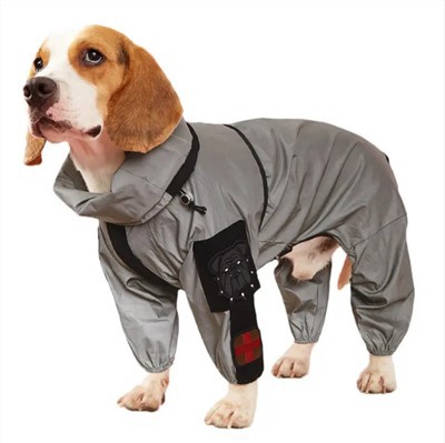 Labrador Chihuahua Corgi Regenmantel mit Kapuze